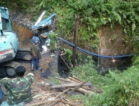 Sập hầm than ở Hòa Bình: Đã tìm thấy một nạn nhân