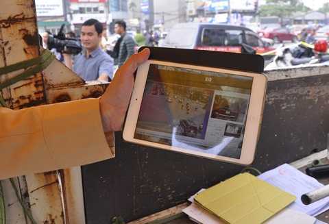 Hàng loạt xe vi phạm bị tóm dưới 'mắt thần' của CSGT Hà Nội