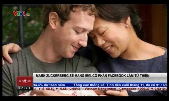 Mừng con gái đầu lòng, ông chủ Facebook mang 99% tài sản làm từ thiện
