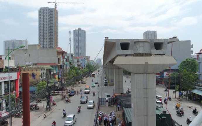 Thi công đường sắt trên cao, Hà Nội cấm nhiều tuyến đường