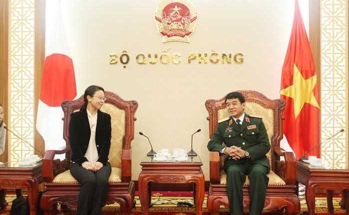 Thượng tướng Võ Văn Tuấn tiếp Trưởng ban Tác chiến Quốc tế Nhật Bản