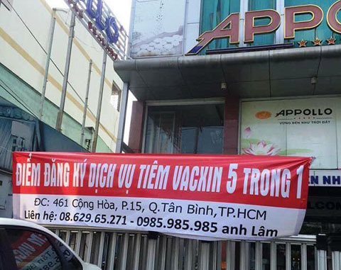 Công ty cung cấp thiết bị vệ sinh dám nhận tiêm vaccine cho trẻ