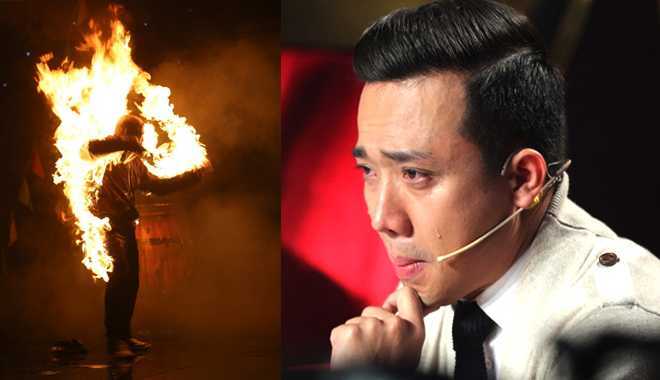 Trấn Thành hoảng sợ đến rơi nước mắt khi thấy cảnh... đốt người