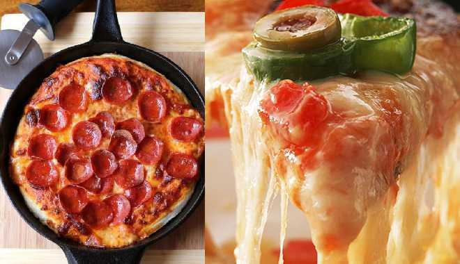 Không có lò nướng vẫn có thể làm pizza bằng chảo cực ngon