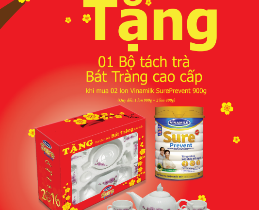 Tưng bừng khuyến mãi Tết cùng Vinamilk Sure Prevent