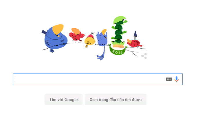 Google 'nở trứng' chào mừng năm mới 2016
