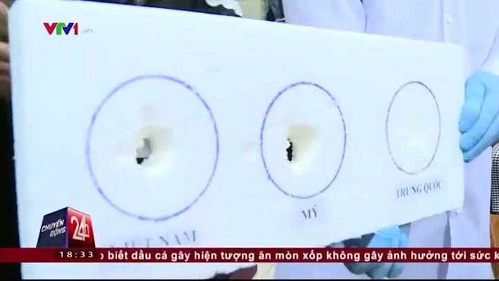 Dầu cá: Ăn mòn xốp nhưng an toàn với con người