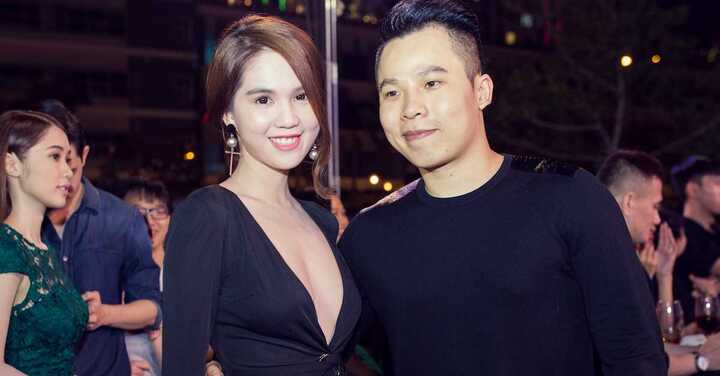 Ngọc Trinh diện đầm cắt xẻ táo bạo đến chúc mừng Kỳ Hân