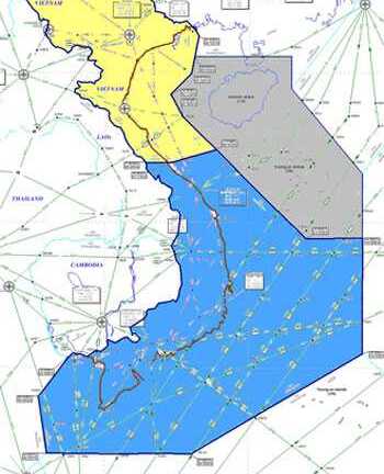 ‘Máy bay lạ’ xâm lấn vùng bay Hồ Chí Minh