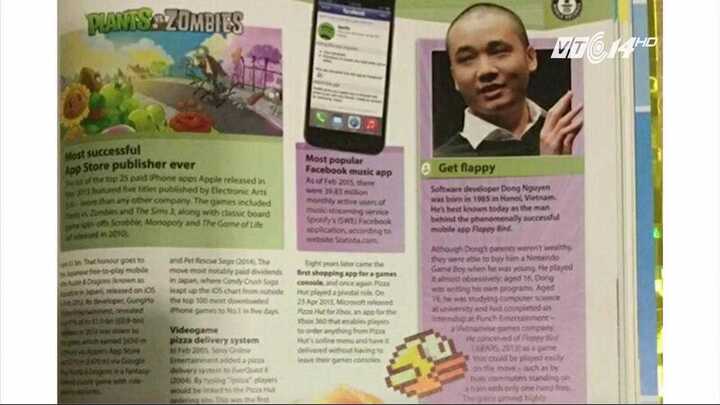 Nguyễn Hà Đông Flappy Bird có tên trong sách kỷ lục Guinness 2016