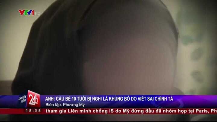 Bi hài bé 10 tuổi viết sai chính tả bị nghi là khủng bố