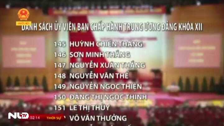 Video: Công bố danh sách BCH Trung ương khóa XII