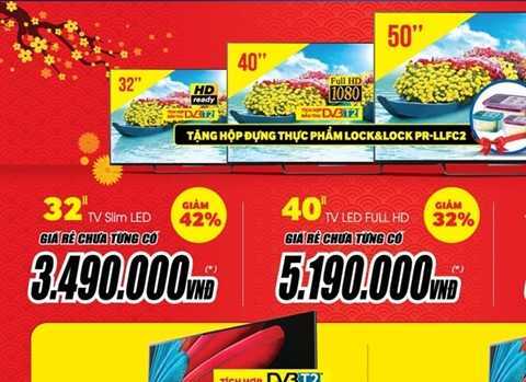 Mua hàng điện máy đầu năm, lưu ý tránh bẫy lì xì ảo