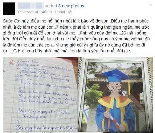 Xe Camry đâm chết 3 người: Nghẹn ngào dòng tâm sự của người mẹ mất con