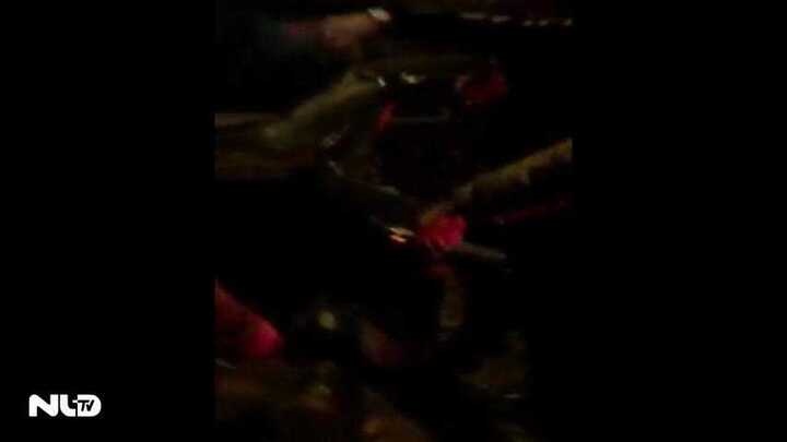 Clip: Xe biển xanh gây tai nạn liên hoàn, dân xúm vào đánh tài xế