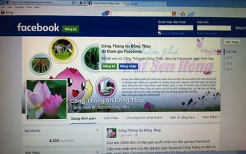 Đồng Tháp giải quyết phản ánh của dân qua Facebook