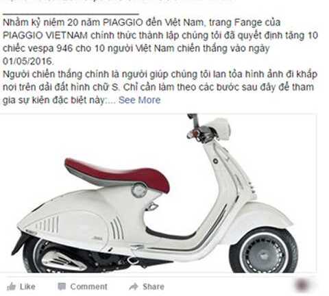 Trò lừa 'like' trúng xe, nhận tiền trên Facebook hấp dẫn người Việt