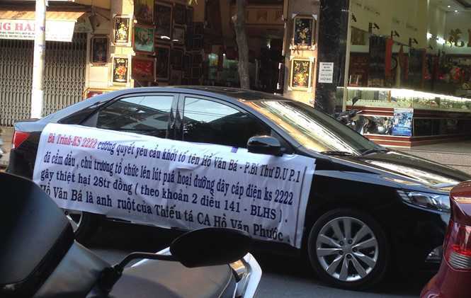 Lái ôtô 'bêu xấu' cán bộ khắp phố: 'Quyết đi đến tận cùng chân lý'