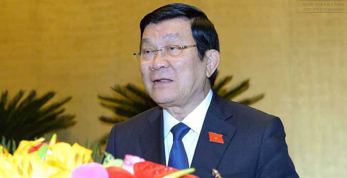 Quốc hội xem xét miễn nhiệm Chủ tịch nước Trương Tấn Sang