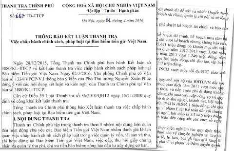 Bảo hiểm tiền gửi Việt Nam chi mua vali, cặp công vụ lên đến 3,2 tỉ đồng