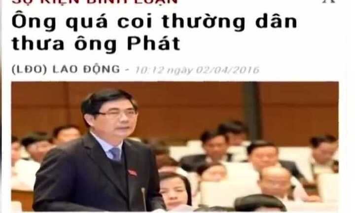 Video: Bộ trưởng Cao Đức Phát xin lỗi nhân dân