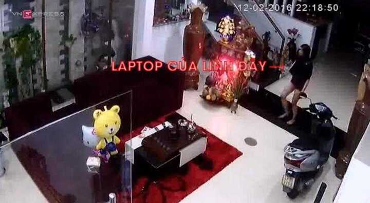 Clip: Nữ đạo chích vào nhà lấy laptop, tiện tay chôm cả điện thoại đặt bàn