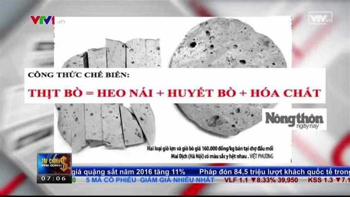 Sốc với công thức làm giò bò: Thịt lợn nái ngâm huyết bò cùng hóa chất