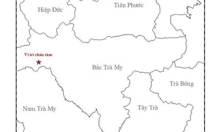 Động đất 3 độ richter ở Bắc Trà My