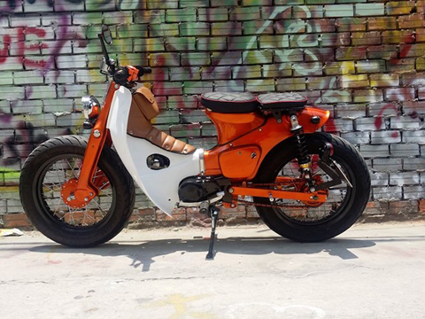 Honda Cub 78 độ 'bánh béo' cực độc ở TP HCM