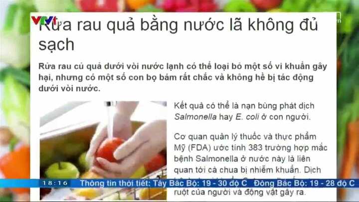 Bí quyết rửa sạch hóa chất tồn dư trong thực phẩm