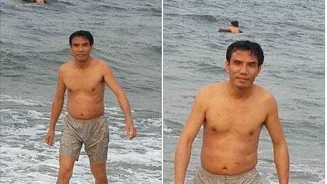 Chủ tịch UBND thị xã Cửa Lò tắm biển hàng ngày