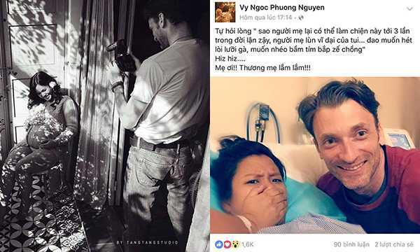 Phương Vy sinh con gái đầu lòng vào ngày 30/4