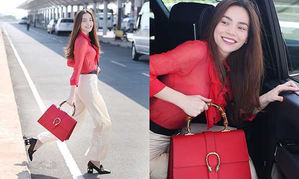 Hồ Ngọc Hà thanh lịch, khoe khéo túi xách hàng hiệu