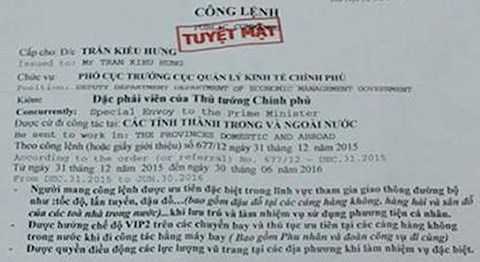 Công an mở rộng điều tra vụ giả công lệnh của Thủ tướng