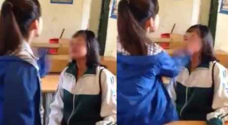 Nữ sinh tát bạn chảy máu mũi ngay trong lớp học bị kỷ luật thế nào?