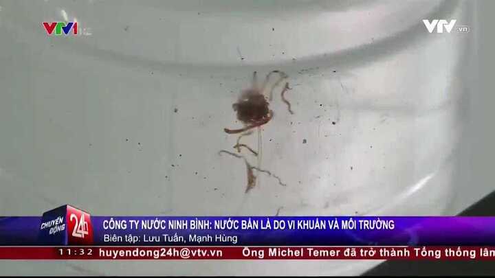 Công ty nước Ninh Bình: Nước có giun do bồn bể của dân bẩn