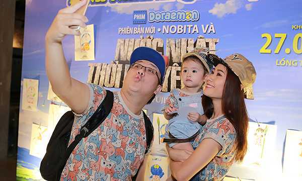 Diễn viên Gia Bảo đưa vợ con trở về tuổi thơ cùng Doraemon