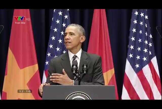 Clip: Obama chia sẻ 'sự thân thiện của người Việt chạm tới trái tim tôi'