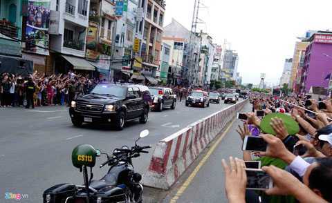 Chi tiết đoàn xe hộ tống Tổng thống Obama ở Sài Gòn