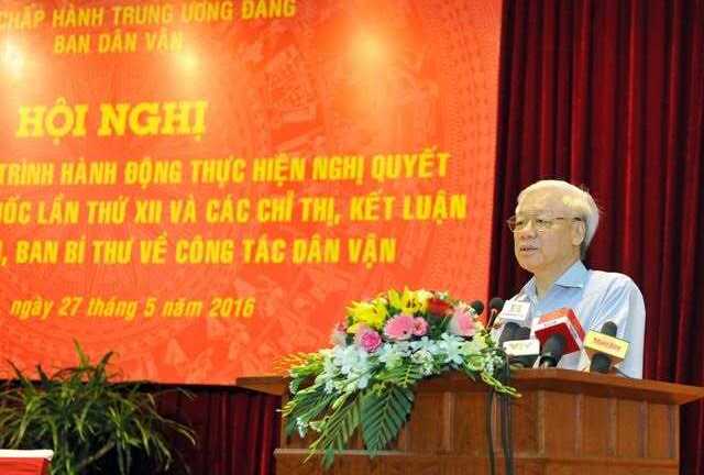 Tổng Bí thư: 'Thuyền bị lật mới biết sức dân mạnh như sức nước'