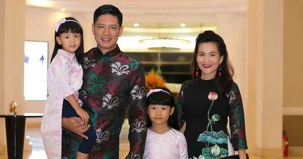 Hai 'công chúa' nhà Bình Minh - Anh Thơ diện đồ đôi đáng yêu