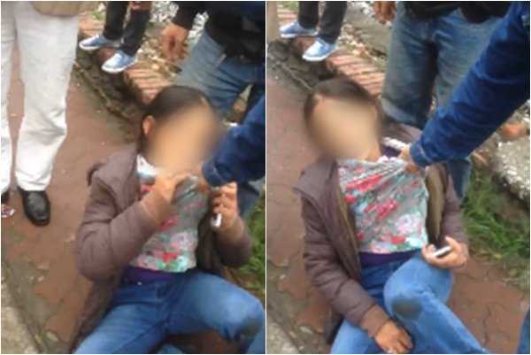 Nữ đạo chích giở trò ăn vạ trước cổng bệnh viện Bạch Mai