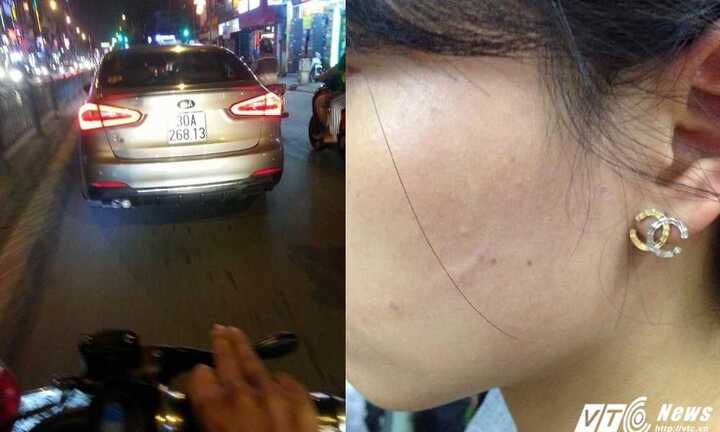 Công an triệu tập tài xế ô tô tát cô gái vì 'không nhường đường'