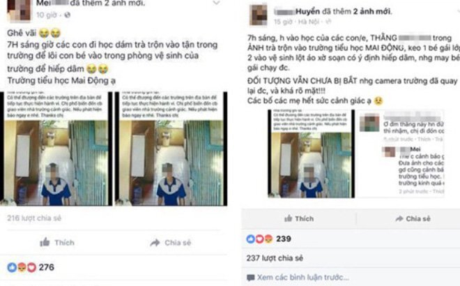 Thực hư tin kẻ lạ đột nhập, xâm hại học sinh tiểu học ở Hà Nội