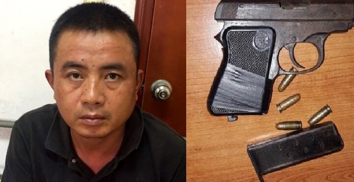 Tên cướp mang súng bị khống chế khi đang dừng chờ đèn đỏ