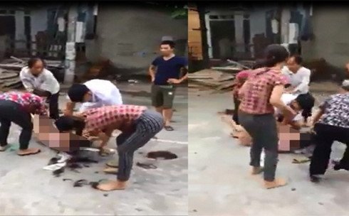 Hành động bất ngờ của cô gái bị lột đồ cắt tóc đánh dã man trên phố ở Vĩnh Phúc