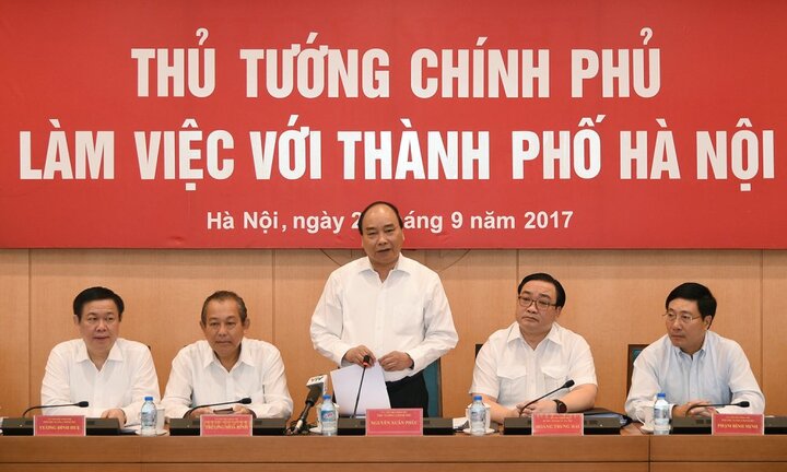 Thủ tướng Nguyễn Xuân Phúc: 'Hà Nội phải là điển hình thu hút người tài, người có văn hóa'