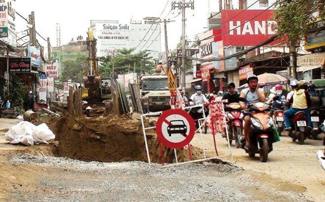 Hà Nội cấm đào đường để chống ùn tắc dịp Tết Nguyên Đán 2018