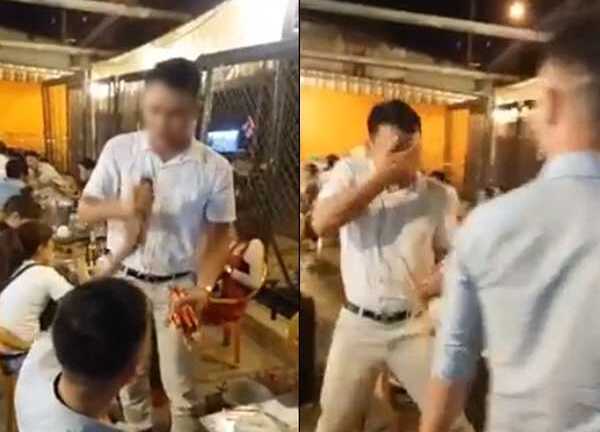 Nam thanh niên hát rong bị cướp micro, hất bia vào mặt