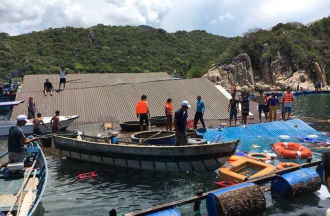 Xác định nguyên nhân chìm nhà hàng nổi ở Ninh Thuận